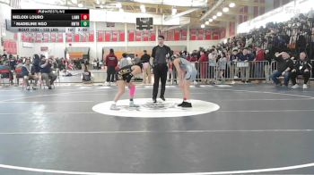 132 lbs Quarterfinal - Melodi Louro, Lawrence vs Madeline Ngo, Newton North