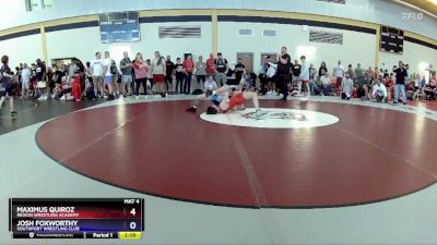 132 lbs Cons. Round 5 - Maximus Quiroz, Region Wrestling Academy vs Josh Foxworthy, Southport Wrestling Club