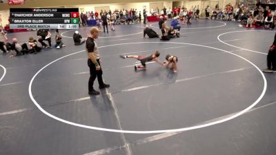 10U - 59 lbs 3rd Place Match - Braxton Eller, New Prague Wrestling vs Thatcher Anderson, West Central Wrestling Club