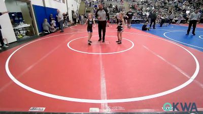 67 lbs Rr Rnd 2 - Paityn McCann, Lady Outlaw Wrestling Academy vs Katie Bell Williams, Vinita Kids Wrestling