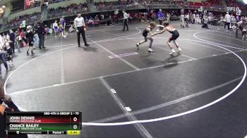 75 lbs Cons. Round 3 - John Dennis, Pioneer Wrestling Club vs Chance Bailey, Waverly Wrestling Club