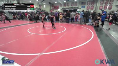 55 lbs Consi Of 8 #2 - Tracen Goins, Pocola Youth Wrestling vs Laken Burt, Wagoner Takedown Club