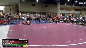 110 lbs Semifinal - Barrett Adams, Alpha Elite vs Luke Mealer, Guerrilla Wrestling Academy