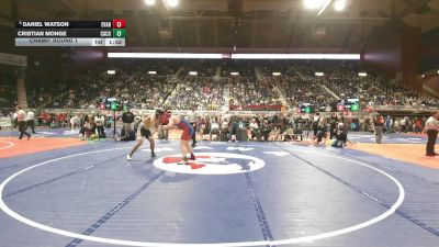 4A-190 lbs Champ. Round 1 - Daniel Watson, Evanston vs Cristian Monge, Campbell County