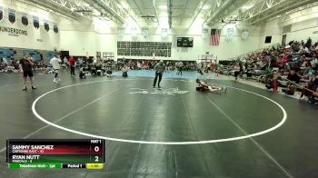 120 lbs Round 3 (3 Team) - Ryan Nutt, Pinedale vs Sammy Sanchez, Cheyenne East