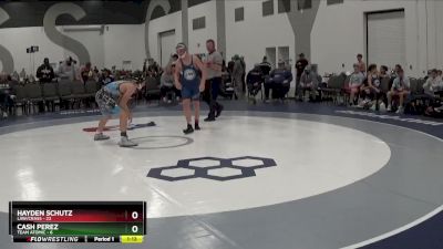 129 lbs Round 3 - Hayden Schutz, LAW/Crass vs Cash Perez, Team Atomic