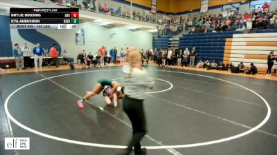 105 lbs. Cons. Round 2 - Brylie Bussing, Shawnee Mission South vs Kya Aubuchon, DeSoto