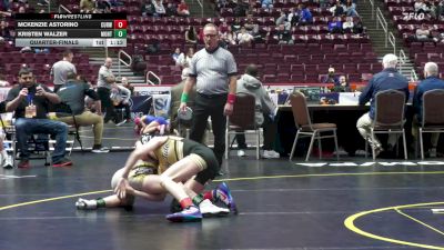 100 lbs Quarterfinal - McKenzie Astorino, Curwensville-G vs Kristen Walzer, Montour-G