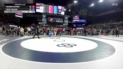 170 lbs Cons. Quarters - Maddie Hayden, MI vs Kiley Dillow, KS