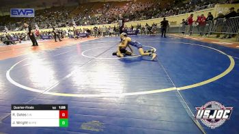 61 lbs Quarterfinal - Riott Gates, Elgin Wrestling vs Jesse Wright, SlyFox Wrestling Academy
