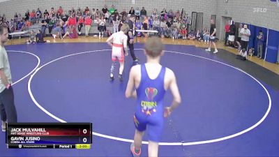 100 lbs Quarterfinal - Jack Mulvahill, Mat Sense Wrestling Club vs Gavin Jusino, Cobra All Stars