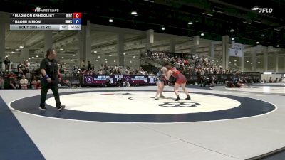 76 kg 5th Place Match - Madison Sandquist, Rise RTC vs Naomi Simon, Iowa Women's Wrestling Club/ Titan Mercury Wrestling Club