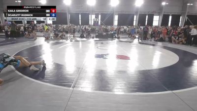 110 lbs Cons. Semis - Kaila Gridiron, Cougar Wrestling Club vs Scarlett Rudnick, Floyd Wrestling Club