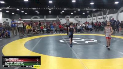 55 lbs 2nd Wrestleback (8 Team) - Malcom Moss, LAW/Crass Wrestling(WI) vs Clayton Knighton, Junior Terps Xtreme (MY)