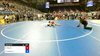 157 lbs Cons 64 #1 - Killian Rauch, IL vs Arthur Gazarov, WA