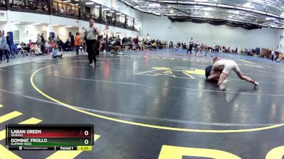 141 Freshman/Soph Cons. Round 2 - Laban Green, Wabash vs Dominic Frollo, Slippery Rock