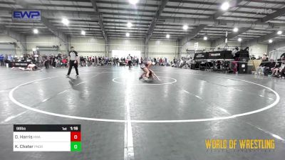 98 lbs Round Of 16 - Dakota Harris, HURRICANE WRESTLING ACADEMY vs Kelsie Chater, Pounders WC