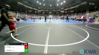 52 lbs Quarterfinal - Kutter Taylor, Powerhouse Wrestling vs Jett Boland, Tonkawa Takedown Club