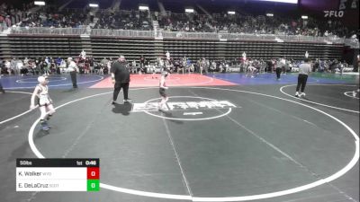 50 lbs Quarterfinal - Kade Walker, Wyoming Underground vs Easton DeLaCruz, Scottsbluff WC