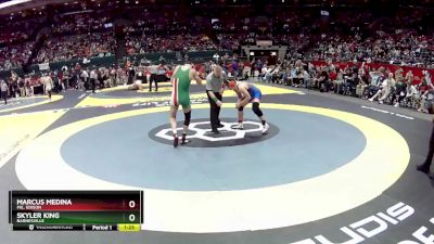 D3-157 lbs Semifinal - Skyler King, Barnesville vs Marcus Medina, Mil. Edison