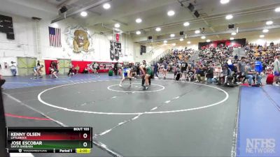 182 lbs Champ. Round 1 - Jose Escobar, Santa Barbara vs Kenny Olsen, Littlerock