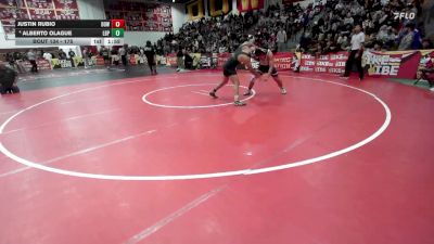 175 lbs Champ. Round 1 - Justin Rubio, Downey vs Alberto Olague, Long Beach Poly