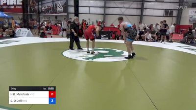 74 kg Consi Of 32 #2 - Brett McIntosh, Wyoming Wrestling Reg Training Ctr vs Grant O'Dell, Knights RTC