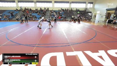 150F 1st Place Match - Mikah Labuanan, Maui vs Koen Shigemoto, Grapplers HI