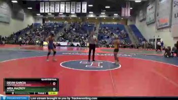 125 lbs Quarterfinal - Devin Garcia, California Baptist (Calif.) vs Aria Mazroy, SF State