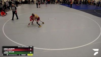 97B Quarterfinal - Lane Taylor, Wabasso vs Jack LaCroix, Fosston-Bagley