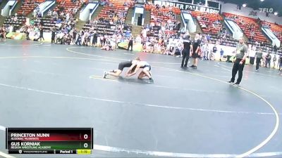 70 lbs Quarterfinal - Princeton Nunn, Algonac Muskrats vs Gus Korniak, Region Wrestling Academy