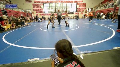 61-64 lbs Rr Rnd 2 - Case James, Blaine County Grapplers vs Leland Riley, Midwest City Bombers Youth Wrestling Club