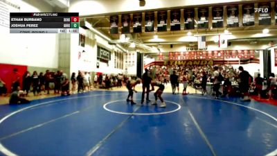 132 lbs Cons. Round 1 - Ethan Burbano, Pounders WC vs Joshua Perez, Hesperia