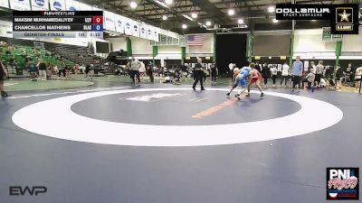 144 kg Quarterfinal - Maksim Mukhamedaliyev, Izzy Style Wrestling vs Chancellor Mathews, Black Fox Wrestling Academy