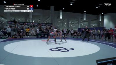 74 kg Cons. Rd Of 64 - Brooklyn Pickett, Capital Wrestling Club vs Gavin Regis, Sanderson Wrestling Academy