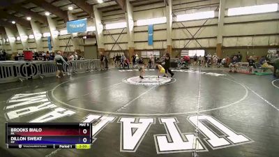 56 lbs 7th Place Match - Brooks Bialo, PA vs Dillon Sweat, MT