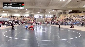 AA 215 lbs 3rd Place Match - Gabe Moore, Cleveland High School vs Tony Hatley, Bartlett High School