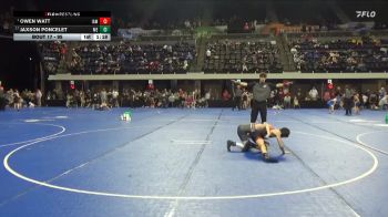 95 lbs Champ. Round 2 - Owen Watt, Immortal Athletics WC vs Jaxson Poncelet, MN Elite