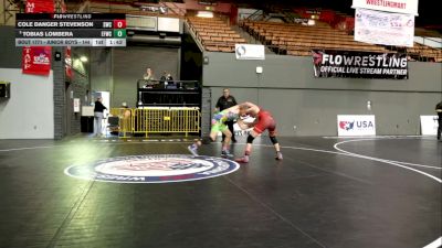 Junior Boys - 144 lbs Champ. Round 3 - Tobias Lombera, Elite Force Wrestling Club vs Cole Danger Stevenson, Sunnyvale Wrestling Club