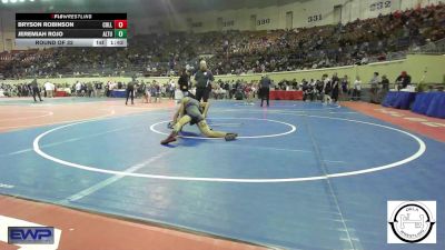 101 lbs Round Of 32 - Bryson Robinson, Collinsville Junior High vs Jeremiah Rojo, Altus JH