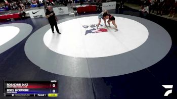 170 lbs Quarterfinal - Rosalynn Diaz, Delta Wrestling Club vs Rory Bickmore, California