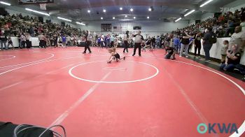 46 lbs Round Of 32 - Jasen Lyman, Wyandotte Youth Wrestling vs Nicholas Evans, Jenks Trojan Wrestling Club