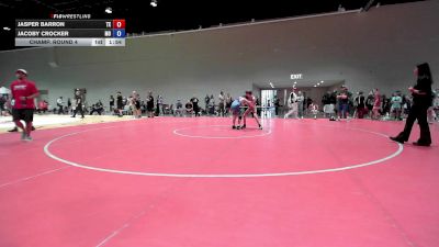 110 lbs Cons. Round 3 - Jasper Barron, TX vs Jacoby Crocker, MO