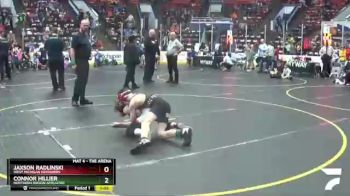 90 lbs 7th Place Match - Connor Hillier, Northern Region Affiliated vs Jaxson Radlinski, West Michigan Defenders