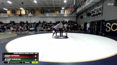 285 lbs Cons. Round 2 - Jethro Saguilan, La Habra vs Joziah Estrada, Yucaipa