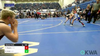 58 lbs Quarterfinal - Tyde Begley, Choctaw Ironman Youth Wrestling vs Beckam Kolar, Team Nomad