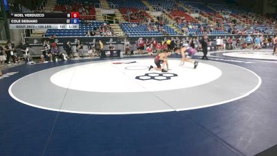 126 lbs Champ. Rd Of 128 - Noel Verduzco, Indiana vs Cole Desiano, Connecticut