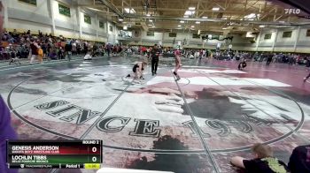 73/82 Round 2 - Lochlin Tibbs, Belle Fourche Broncs vs Genesis Anderson, Dakota Boyz Wrestling Club