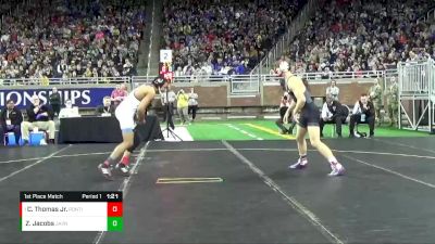 D2-157 lbs 1st Place Match - Cory Thomas Jr., Pontiac HS vs Zach Jacobs, Northwest HS