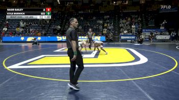 133 lbs Semifinal - Nasir Bailey, Little Rock vs Kyle Burwick, North Dakota State